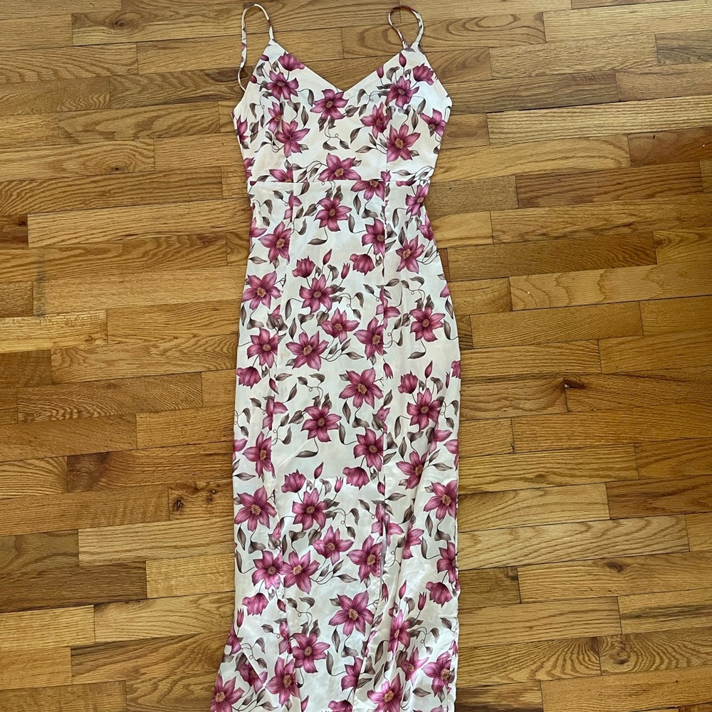 ASOS slip satin midi dress